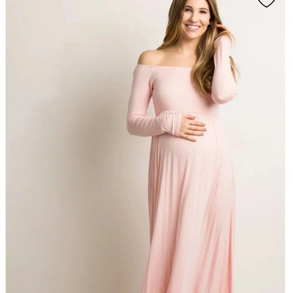 Pinkblush Pink maternity maxi, Sz medium - Picture 4 of 5